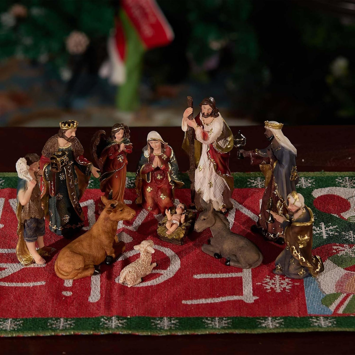 Nativity Set Christmas Scene Set Figurines Statue 6 Inch 11 Pcs