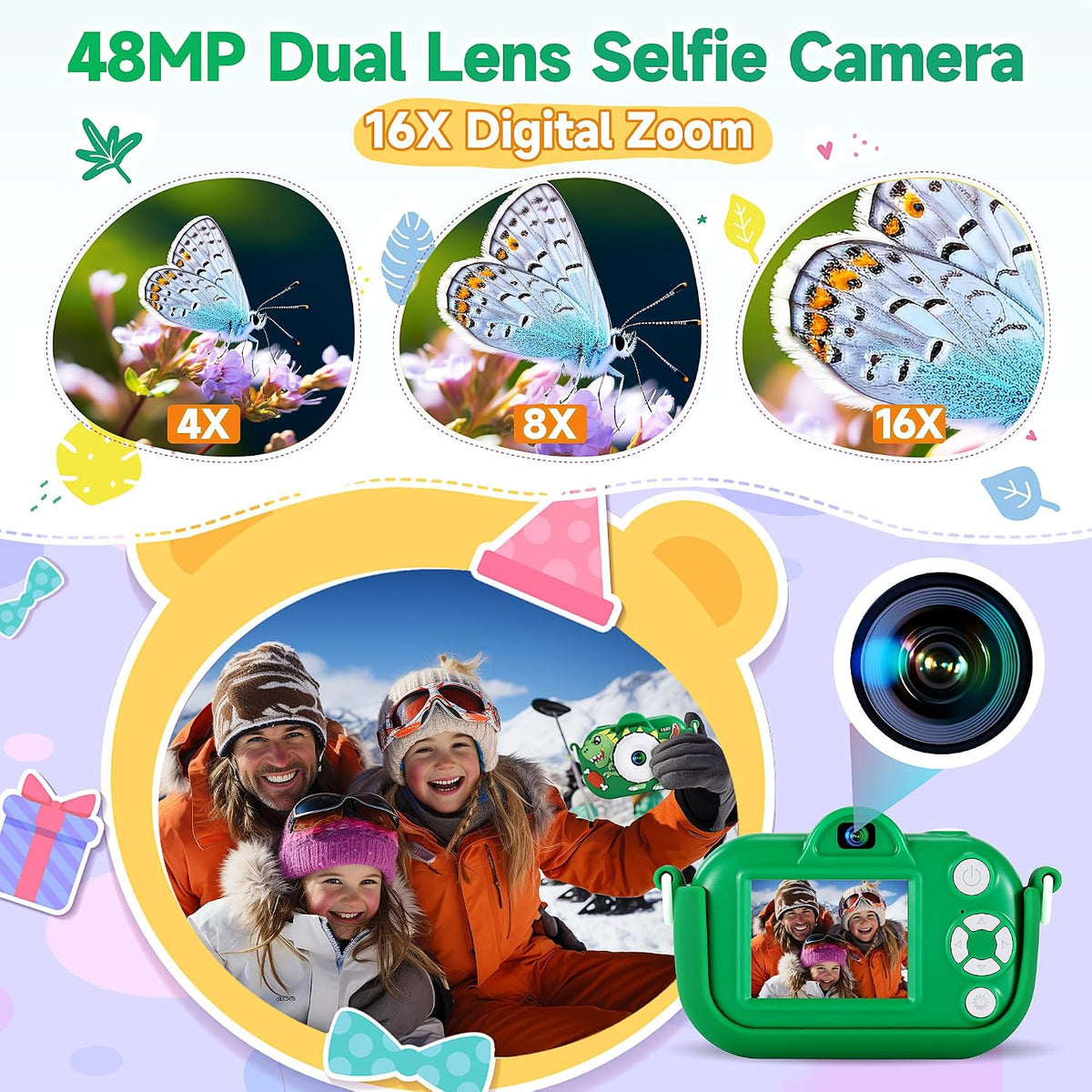 Christmas Birthday Gifts for Grandkids, Stocking Stuffers for Kids Camera