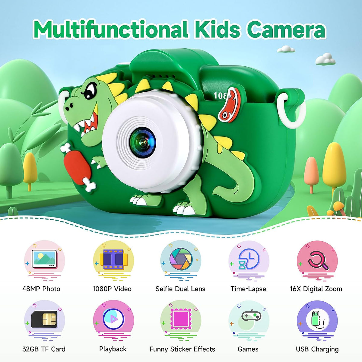 Christmas Birthday Gifts for Grandkids, Stocking Stuffers for Kids Camera