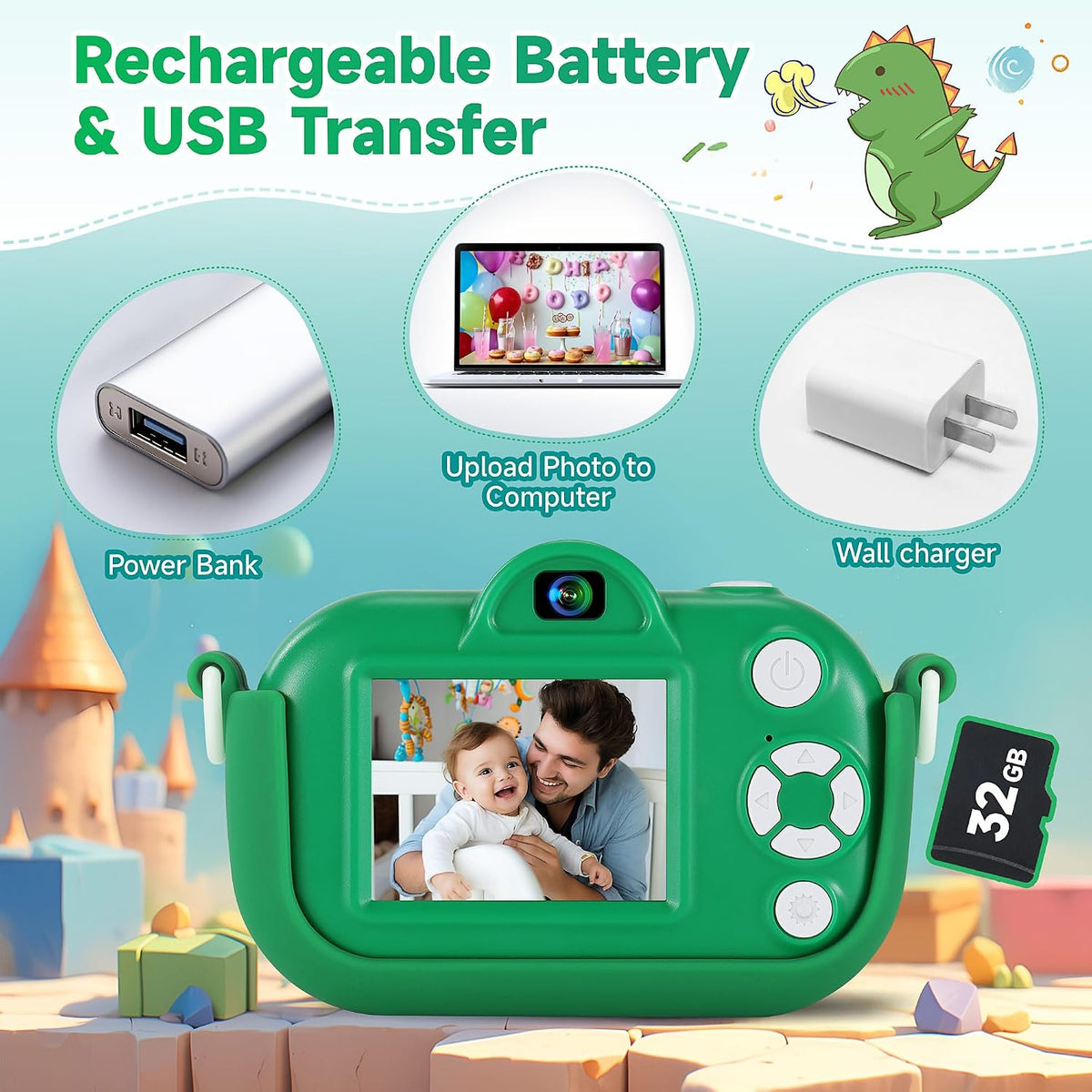 Christmas Birthday Gifts for Grandkids, Stocking Stuffers for Kids Camera