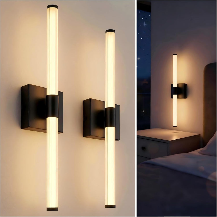Battery Operated Wall Sconce Set of 2, Full Lighting Wall Light, 10000Mah