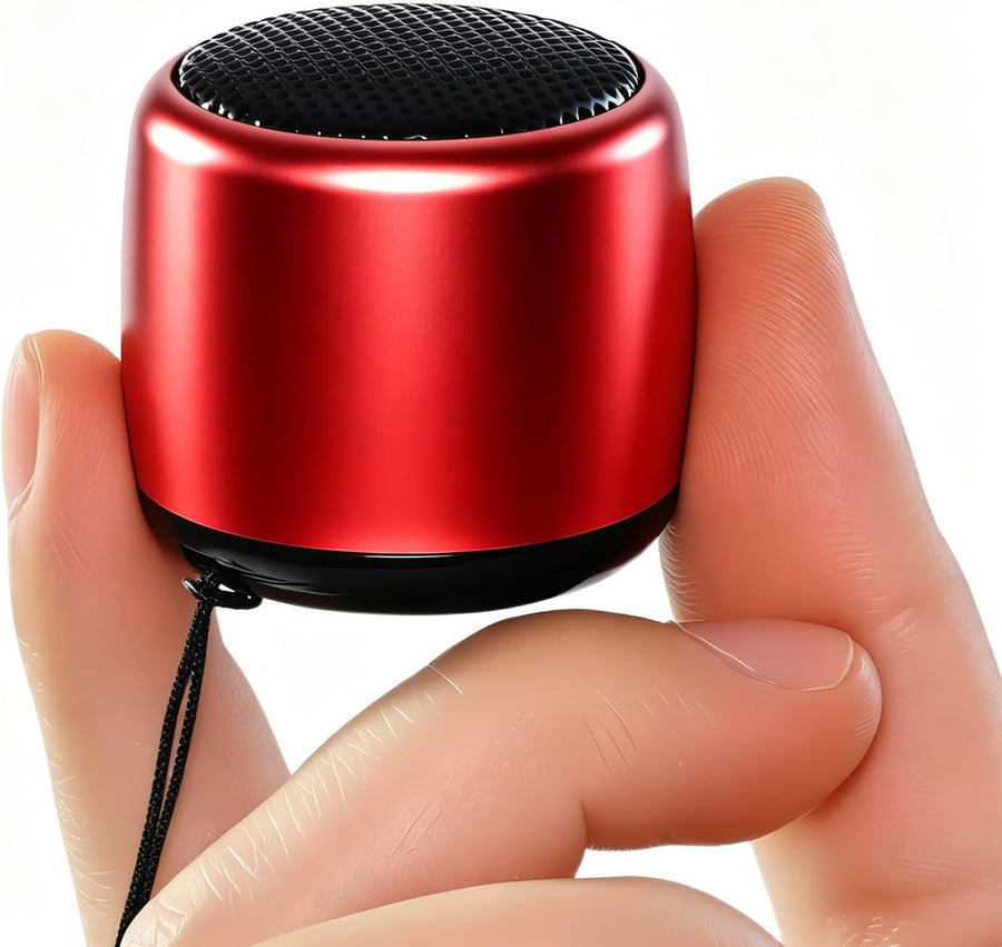 Best Mini Portable Bluetooth Speaker with HD Sound & Bass (Red)