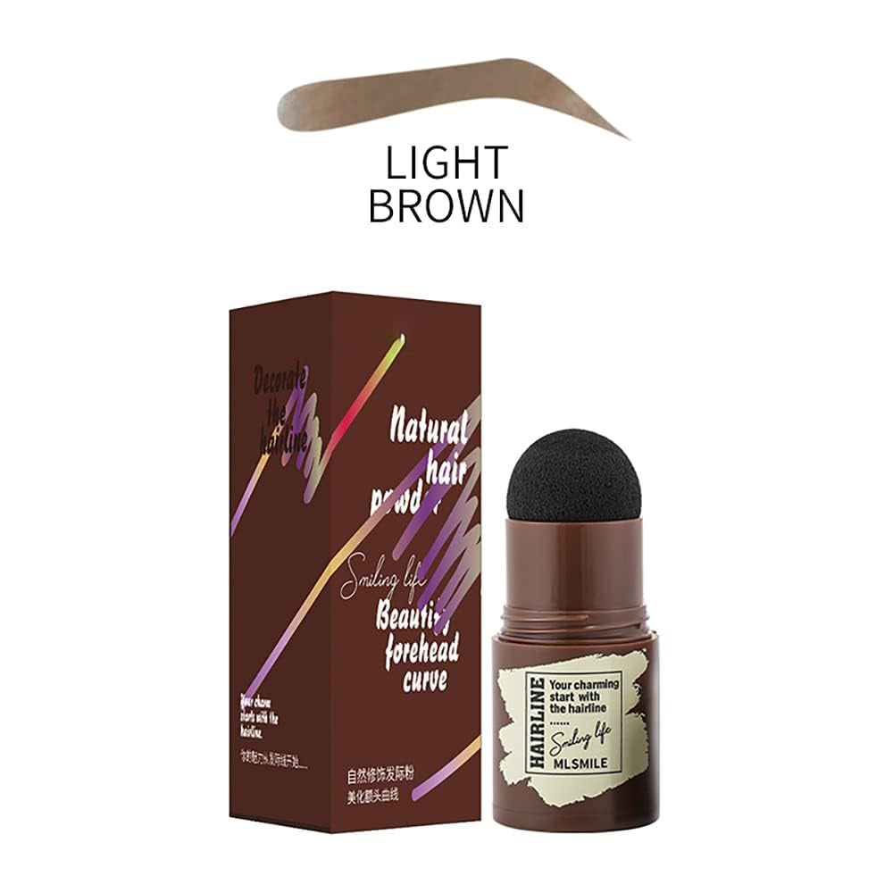 Eyebrow Stamp Shaping Kit, One Step Brow Stamp Stencil Kit Waterproof Eye Brow Stamp Makeup Tools Eyebrow Definer with 6 Reusable Eyebrow Stencils (Light Brown)