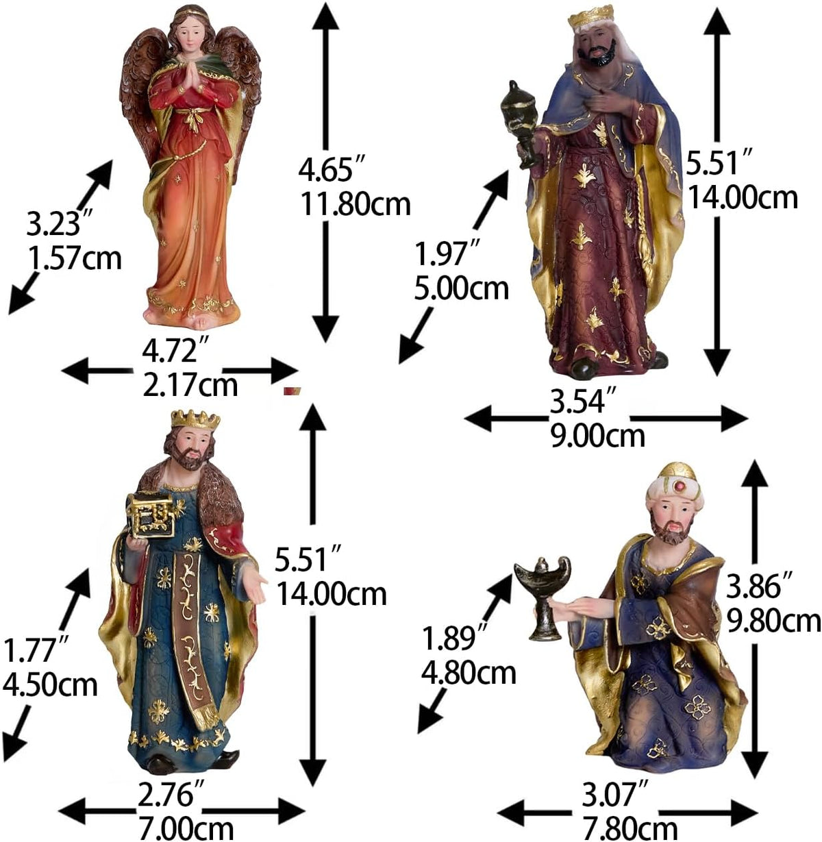 Nativity Set Christmas Scene Set Figurines Statue 6 Inch 11 Pcs