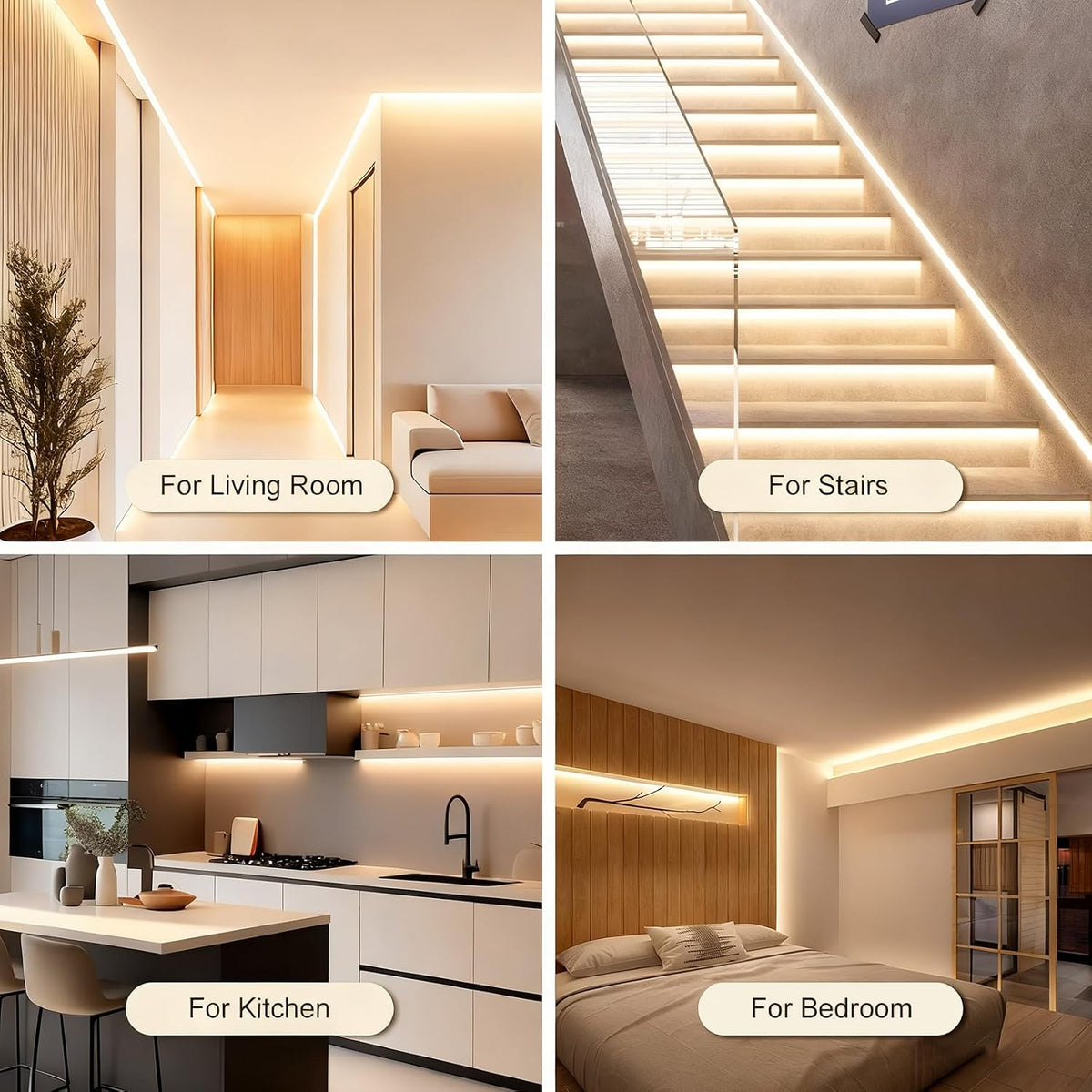 Battery Powered LED Strip Lights, 3.3FT COB LED Strip Light, Battery Operated LED Lights, Warm LED Strip Lights Battery Powered for Closet, Cabinet, Shelf, Kitchen, DIY Lighting
