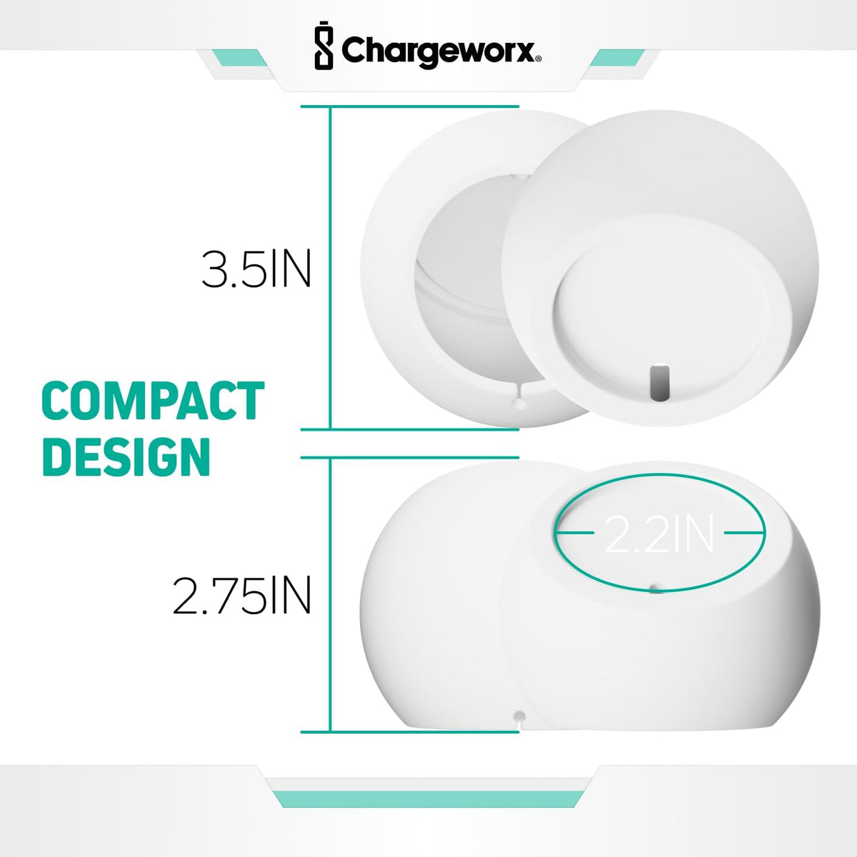 Wireless Charger, Magsafe Charger Stand, Phone Stand for Desk, White