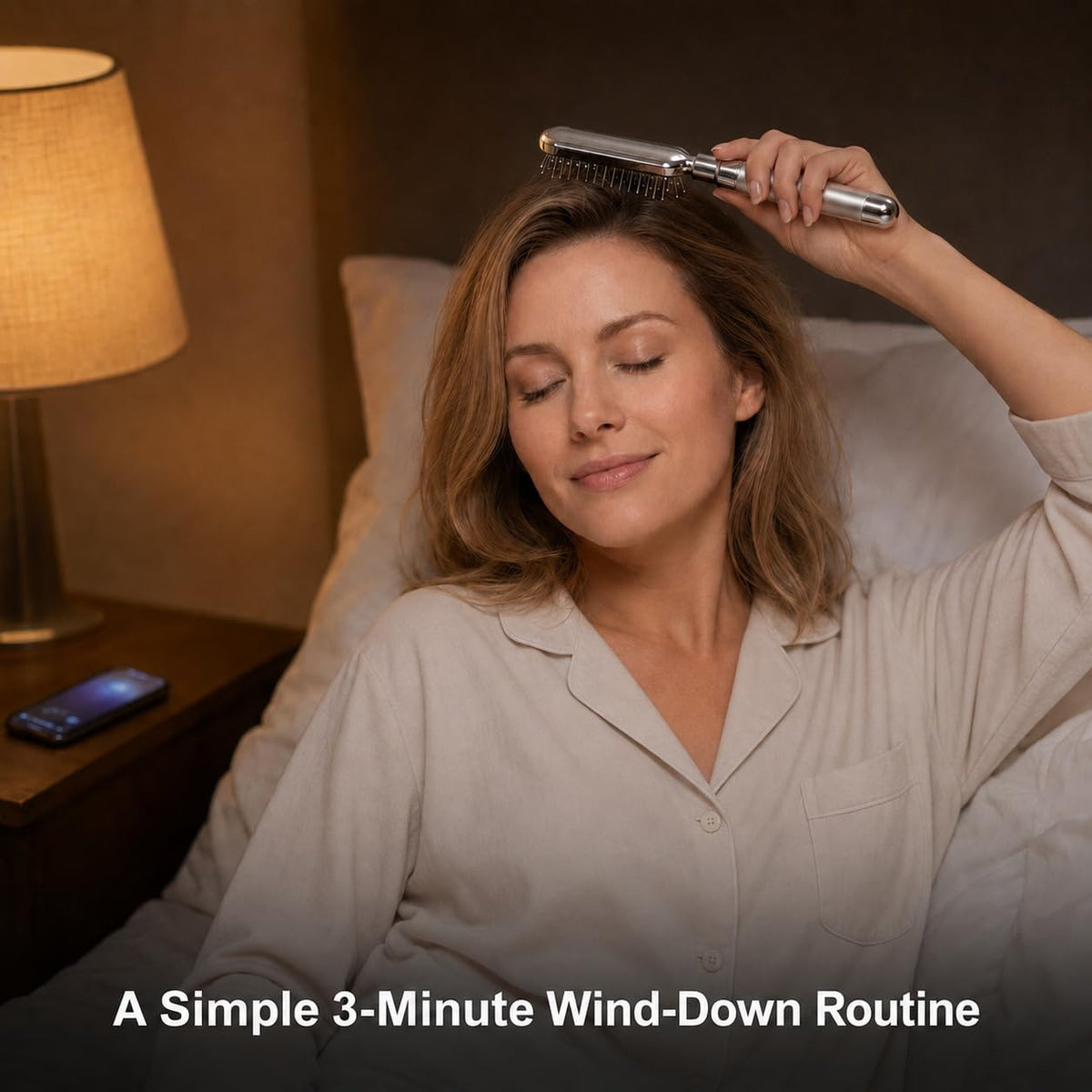 Electric Scalp Massager – Deep Relaxation Vibrating Head Massager, Stress Relief & Scalp Care, Gentle Metal Tips, Cordless Hair Brush for Men & Women