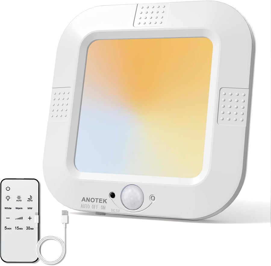Rechargeable Motion Sensor Ceiling Light with Remote Closet Light